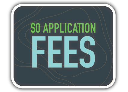 $0 Application Fees